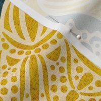 Old Fashioned Lace, Passementerie / Yellow Version / Large Scale 