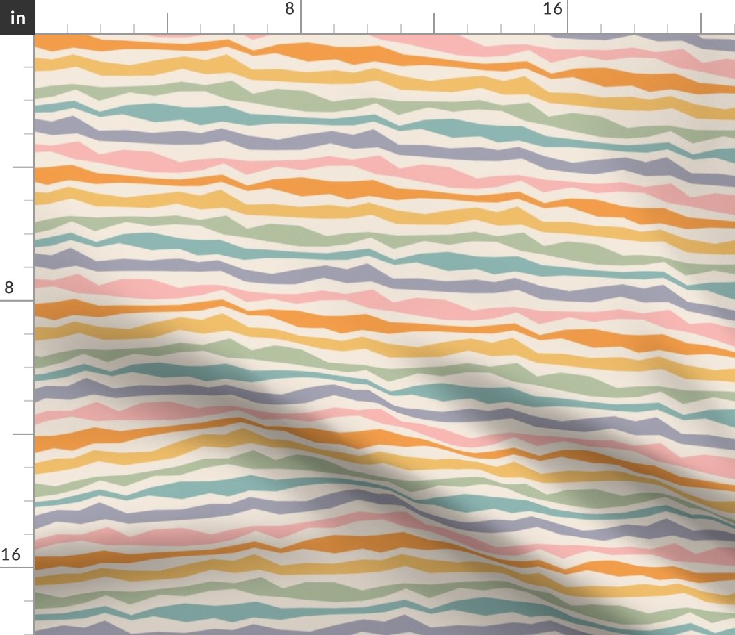 Wacky rainbow stripes / Small scale