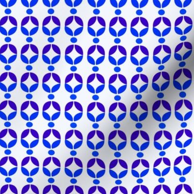 Circle Blue Diamond Pattern