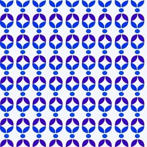 Circle Blue Diamond Pattern