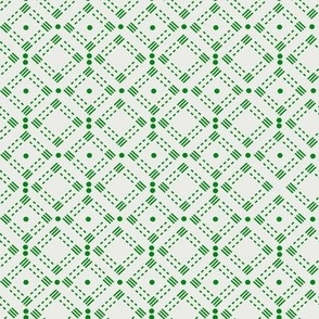 Diamond Green Circle White Background