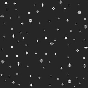 eight-bit snowflakes