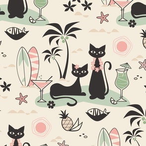 cats on vacation light XL