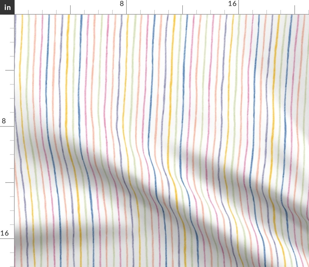 Spring Crayon Vertical Stripe