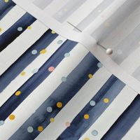 confetti dots on dk blue stripe 0.37in Crystal Walen