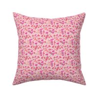 MINI pink western cowgirl fabric - fuchsia pink fabric