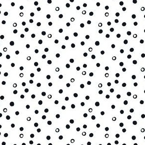 Black and White polka dots