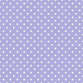 Smaller Scale Polkadots Antique White on Lavender Baby Bunny Easter Nursery Coordinate