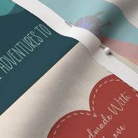 Quilt Labels - 8 Different Designs with Hearts, Rainbows, Mountains, Celestial, Floral & Chevron