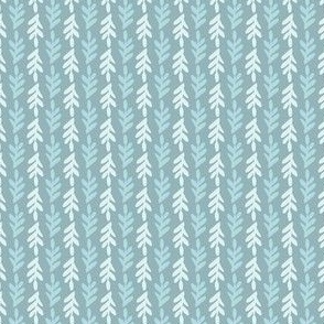 s -Vertical Teal Blue Foliage Stripes 