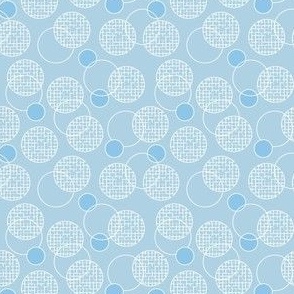 Mini Baby Blue Dots and Circles