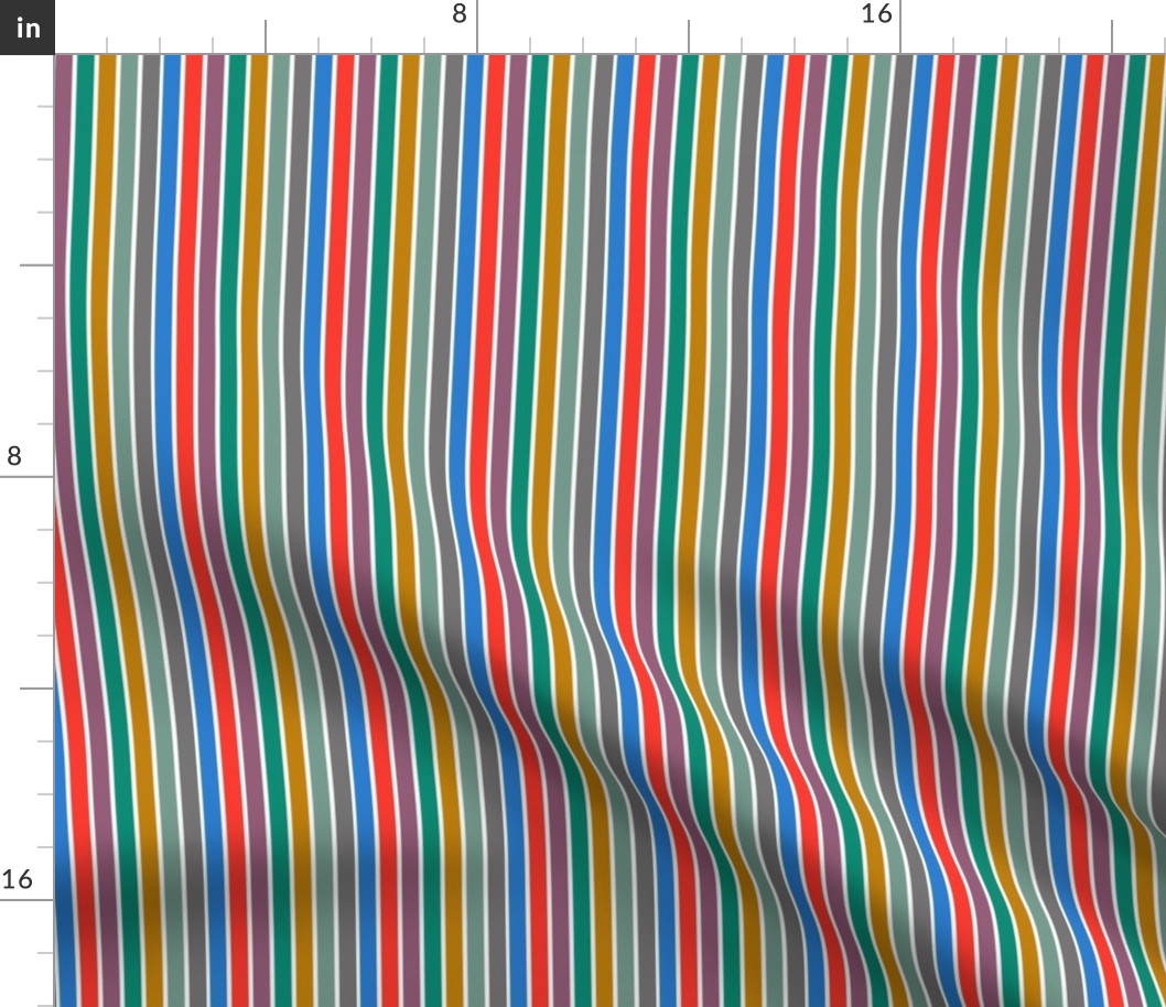 stripes - muted rainbow
