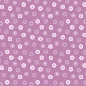  mini/s- Dots and Rings  Pink Mauve