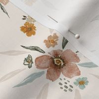 sweet dreams watercolor floral 8x8