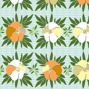 Oleander Beauty is Poison -flowers, ROTATED  for  fat quarter and or  tea towels