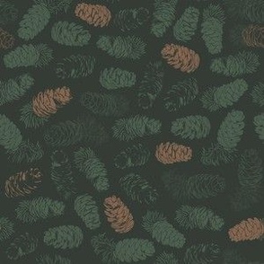 Modern Pinecone Pattern (6")