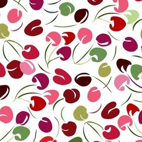 Cherry Amour-  ditsy blossoms springtime rotated for tea towels and fat quarter