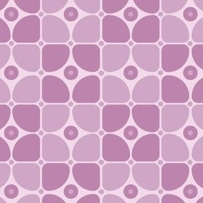 s/m - Mauve Pink Geometric Fun  