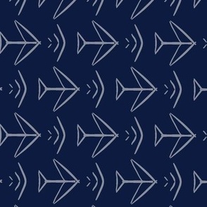 Airplane March- Navy and  Grey