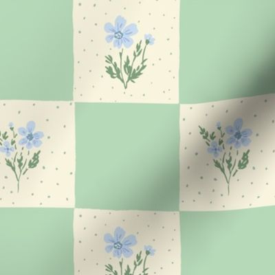 Chicory Checker celadon large