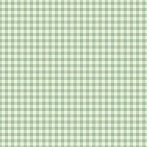 Green Gingham 1/8 inch width