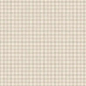 Taupe Gingham 1/8 inch width