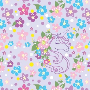 Whimsical Unicorn purple