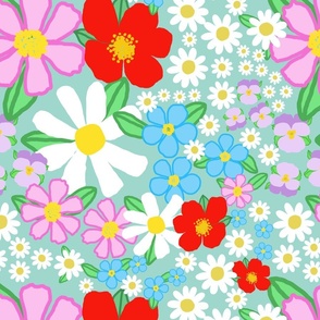 Summer Garden Floral Print 