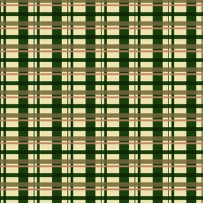 Vintage Vines Tartan Plaid Dark