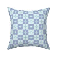 s/m - Soft Lavender - Blue Geometric