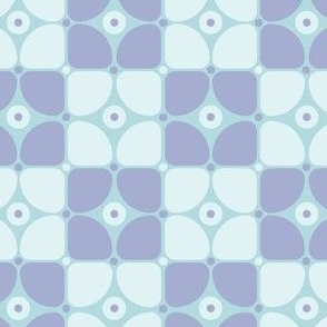 s/m - Soft Lavender - Blue Geometric