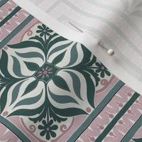 Moroccan/Cuban Tile - Pink/Green