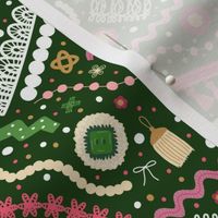 Passementerie: Lucky Lace, Ribbon, and Trim Remnants- Small on Clover