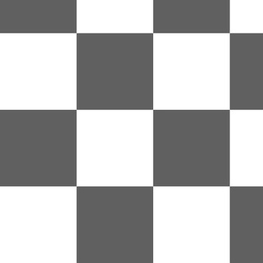 Large checks - charcoal checkerboard wallpaper