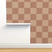 retro checks - clay and terracotta checker board MINI