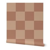 retro checks - clay and terracotta checker board MINI