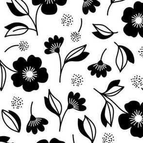 2712 F Medium - hand drawn boho flowers