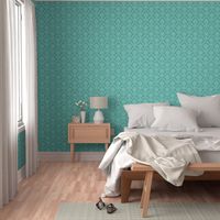 Bird damask - turquoise