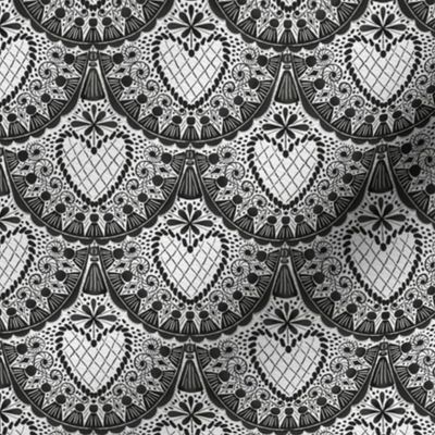 black and white | passementerie | crochet | vintage