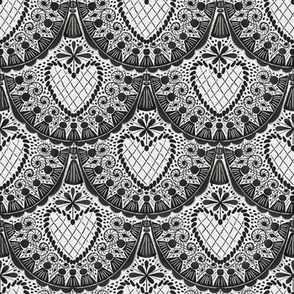 black and white | passementerie | crochet | vintage