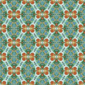 Abstract Cultural Floral  Geometric Art Design Pattern