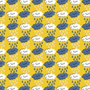 clouds and rain yellow