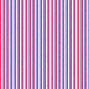 London Calling Skinny Stripes - Red, White, Sky Blue