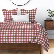 Picknick Plaid / medium scale / brown purple light grey geometric simple pattern