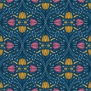 Bees-Among-Flowers-NEW---XS---BLUE-yellow-pink-white---TINY---450