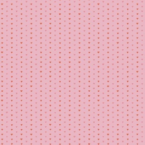 Polka dot hearts pastel pinks // pet room // kids room // nursery (small)