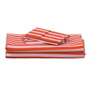 1" red and pink stripes, bright colorful design