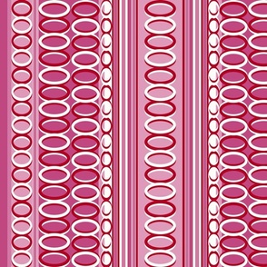 Vivid Party Table Linen Stripes Magenta 