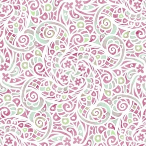 soft boho swirl pink and white normal scale 12"