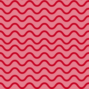 Waves red and pink